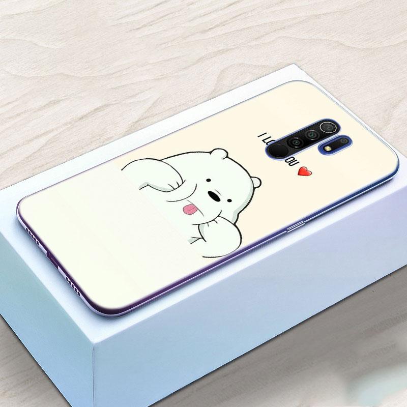 Lustige Cartoon Bär Silikon Handyhülle für Xiaomi Redmi Note 10 9 Pro Max 10S 9S 8T 8 8A 9 9A 9C 9T K40 Pro 5G Weiche Hülle