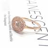 Purple Gold Smart Zircon Ring Rose Gold Plated Simple Fashion Color Gold Ring