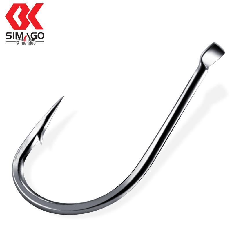 Japanese Ximandote Sliding Dragon Fish Hook: Super Hard, Double Groove, New Kanto Iseama, Barbless & Barbed Options Available.