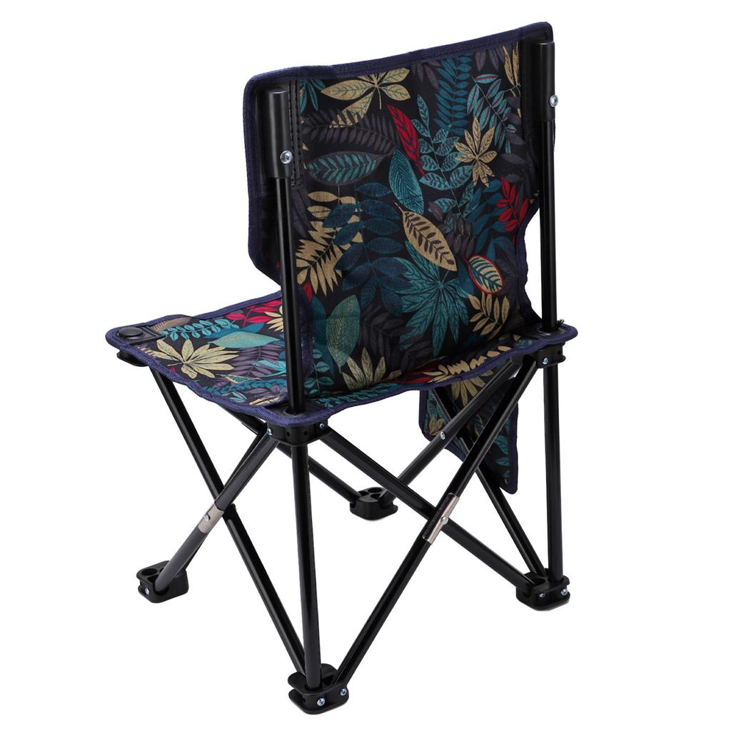 כיסא מתקפל נייד עמיד למים מונע החלקה נושא משקל רב כיסא קמפינג חיצוני לדייג חוף מייפל כחול