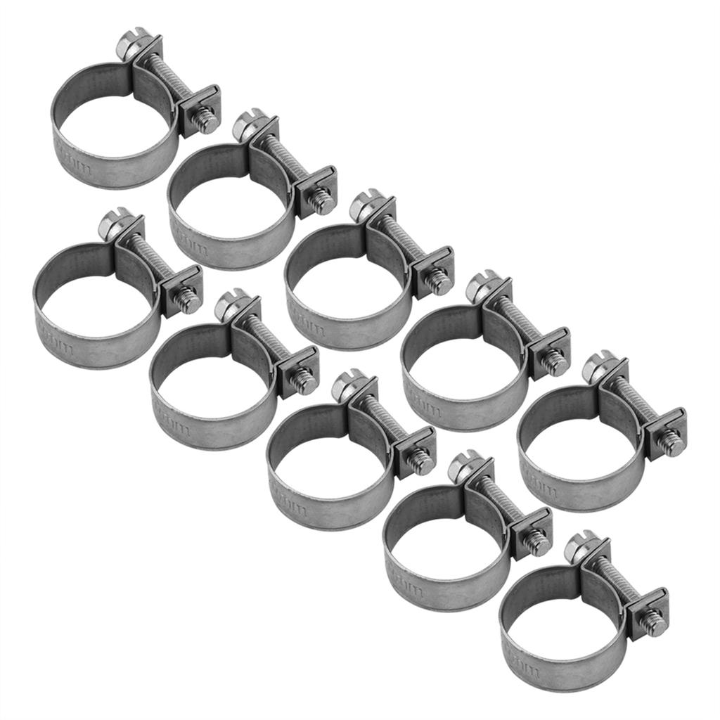 10 Stück Edelstahl Mini Kraftstoffleitungsrohr Schlauchschelle Klemme 6mm20mm Optionale Größe