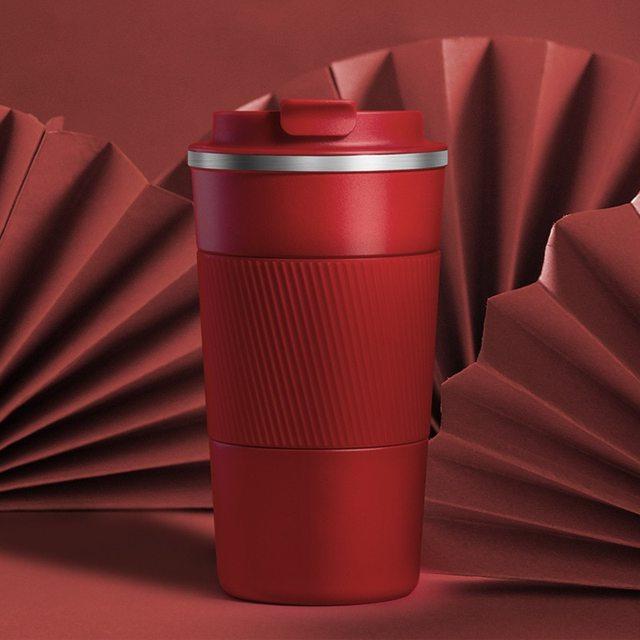 Stainless Steel Coffee Cup Double Layer Vacuum Insulation Cup Office Mug Outdoor Portable Car Water Cups Fashion Mug