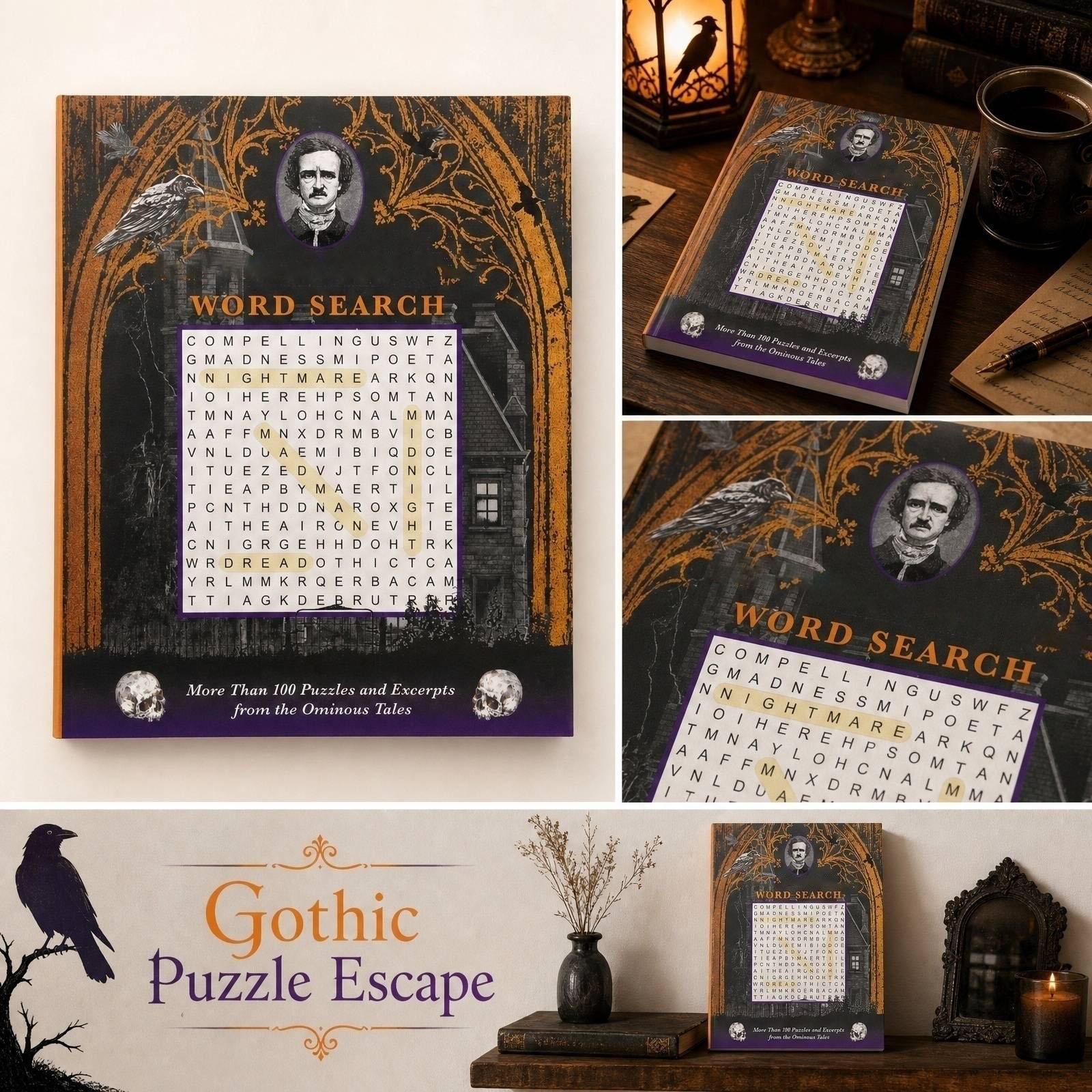 Puzzle Book for Adults and Kids, Activity Book with Fun Puzzles One Size