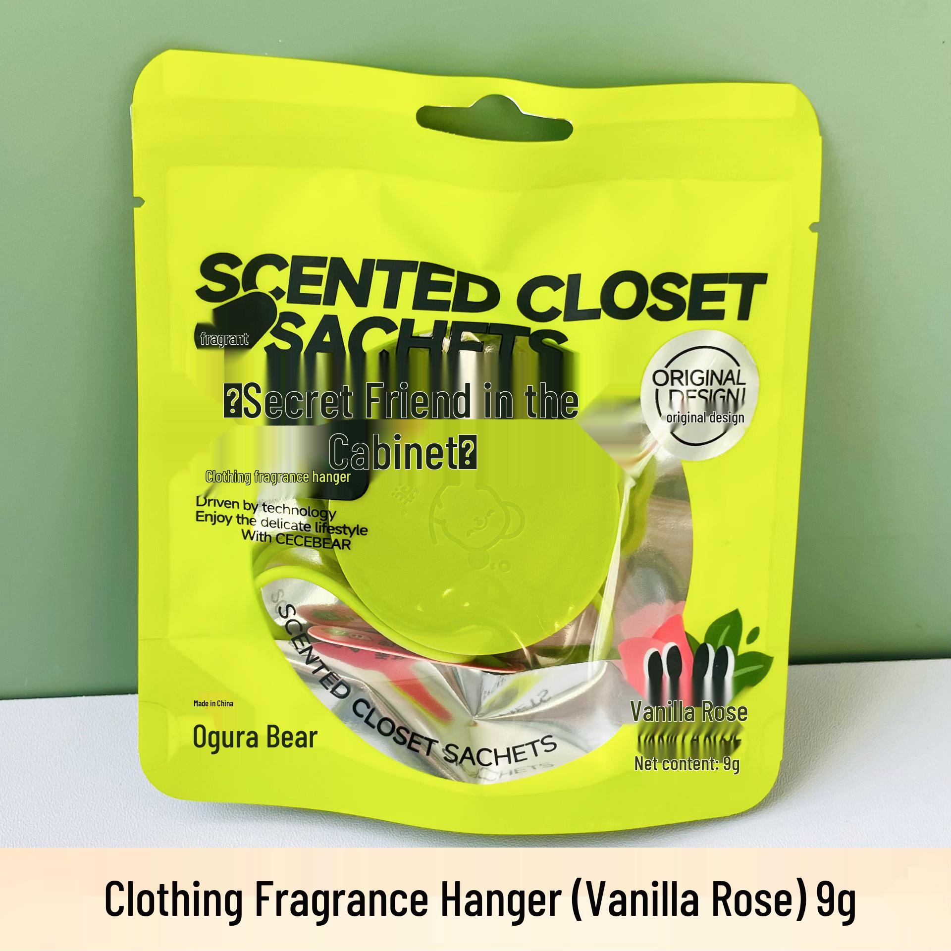 Xiaocang Bear Vanilla Rose Fragrance Hanger for Clothes and Closets