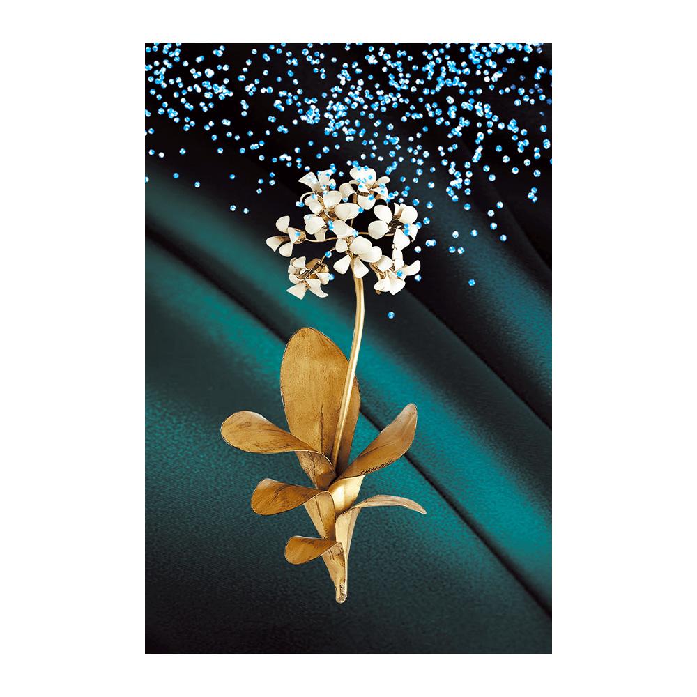 

Nordic Golden Plant Leaves and Flowers Wall Art Pictures Canvas Painting Posters and Prints Cuadros for Living Room Decor 20x30cm