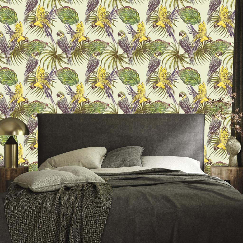 Leaves wallpaper for living room and bedroom 50x1000