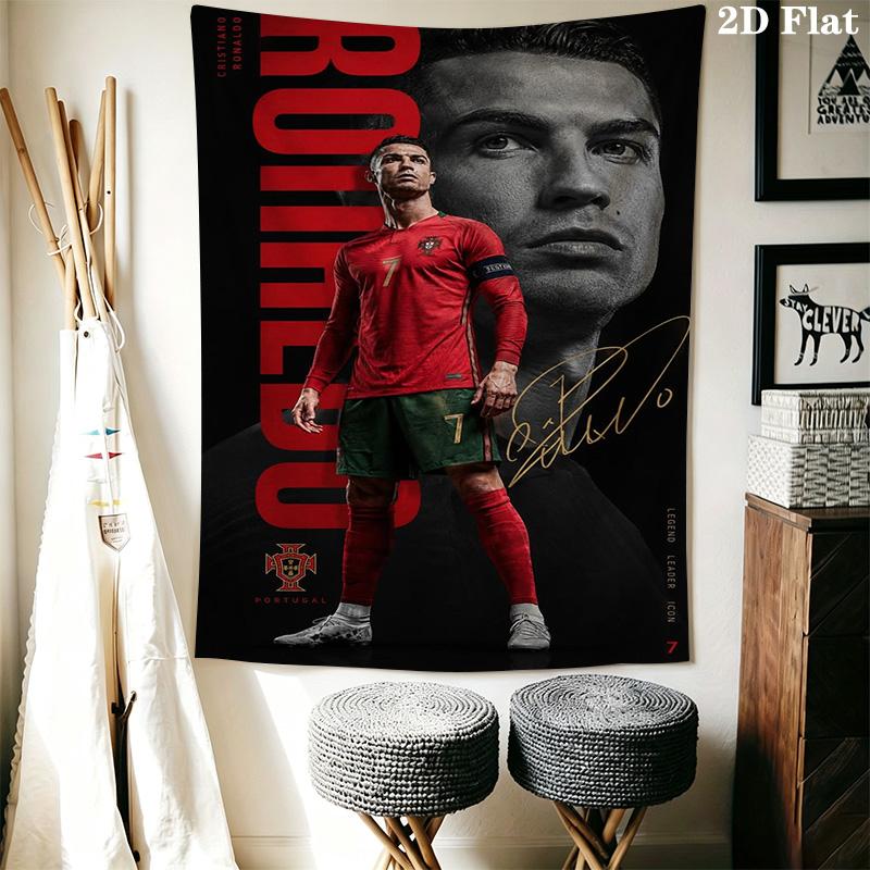 Ronaldo'S Legacy Celebration Portuguese Football Bedding 1 Duvet Cover 2 Pillowcase Without Core Soft And Comfortable Bedding Set