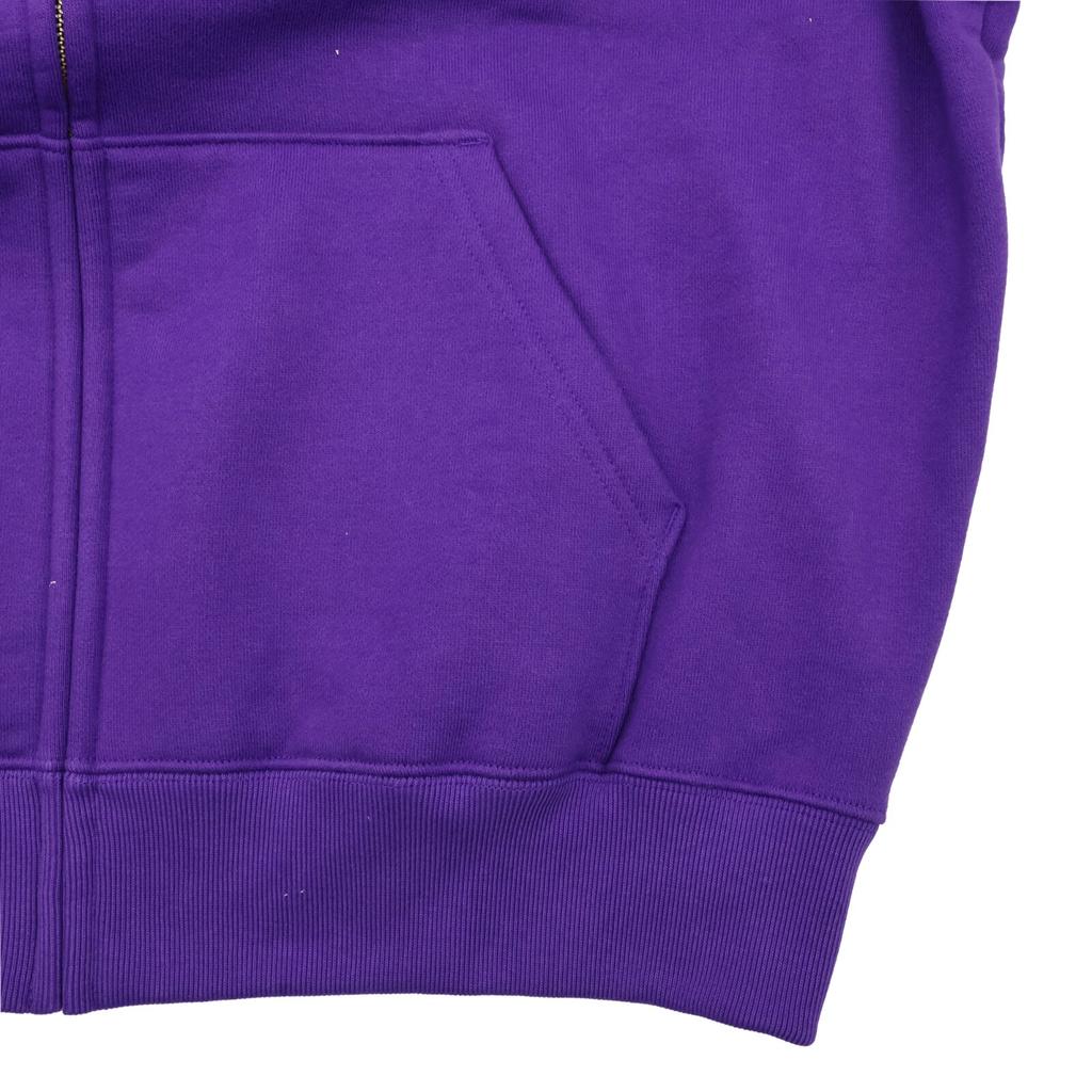 Supreme Champion Zip Up Hooded Sweatshirt Purple