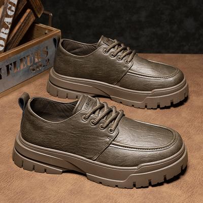 Herrenschuhe mit Ledererhöhung, neuer Trend, lässige Board-Schuhe, Herren-Business-Lederschuhe, britische kleine Lederschuhe, Retro-Tooling-Schuhe