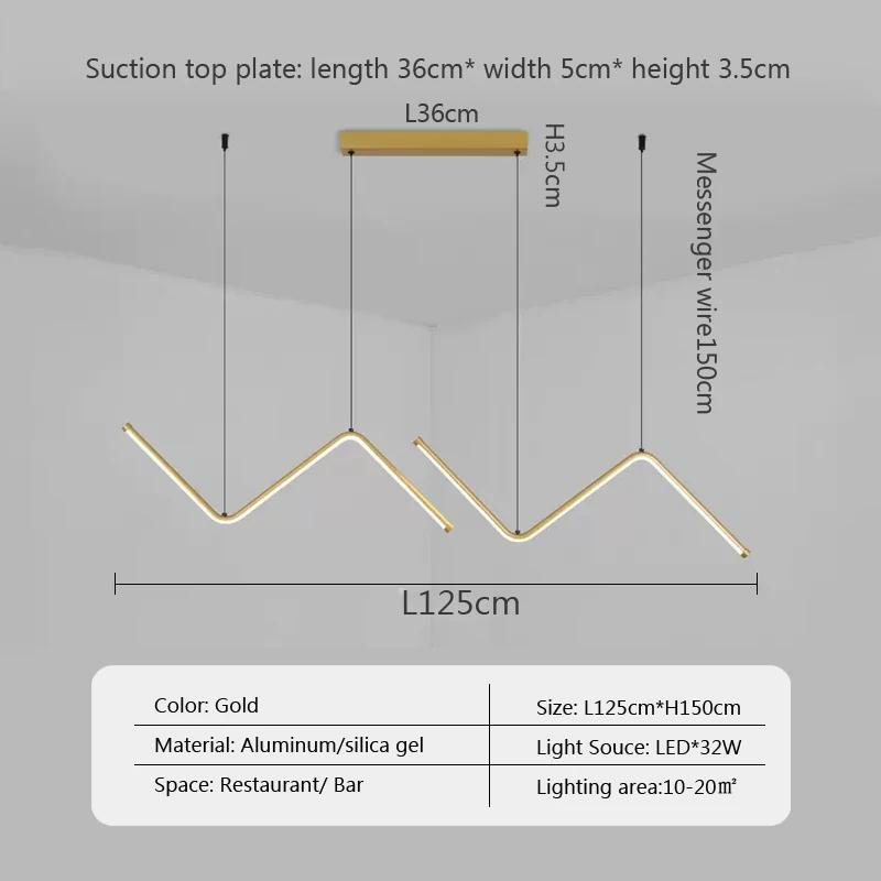 Modern LED Pendant Light Minimalist Chandelier For Dinning Room Kitchen Bar Restaurant Home Decor Led Lighting Remote Control