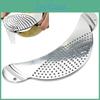 Draining Strainer Pan Shape Pot Board Crescent Fruit Hole Wash Vegetable Filter