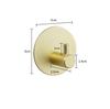 Aluminum Wall Hook Towel Racks Coated Self-adhesive Round Hanger Hook for Kitchen Hardware Bathroom