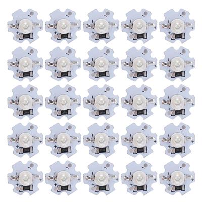 25 Adet 5V LED Çipleri 200LM 3W Yüksek Güçlü LED Lamba Boncukları Kendin Yap Aydınlatma Armatürleri İçin Yeşil Işık