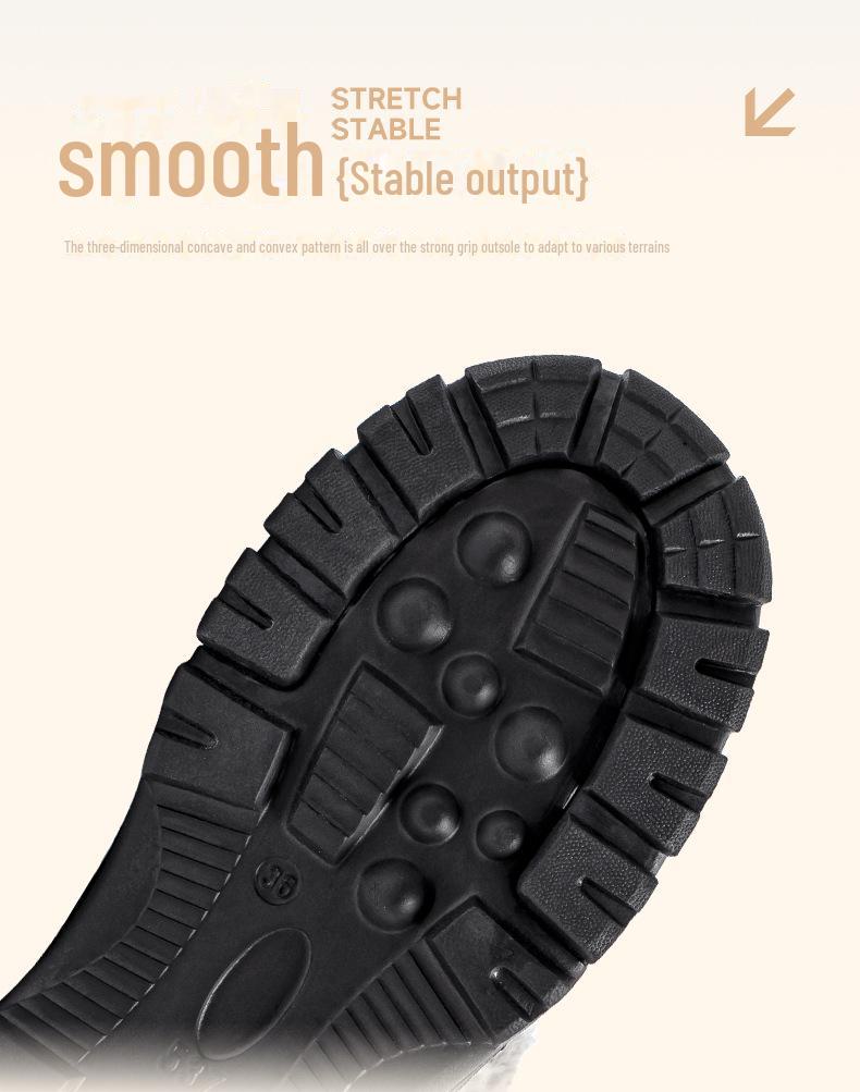 Habibear Men's Winter Outdoor Snow Boots - Plush, Warm, Big Head Design