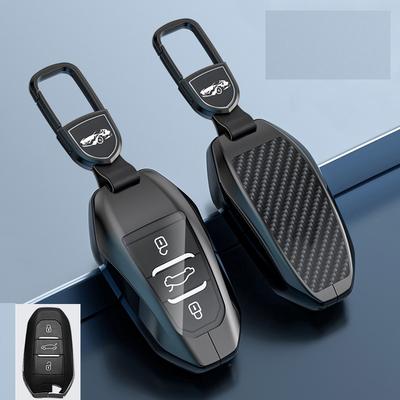 Pokrowiec na kluczyk samochodowy ze stopu włókna węglowego do Peugeot 208 308 508 3008 5008 Do Citroen C4 Picasso Ds3 Ds4 Ds5 Ds6