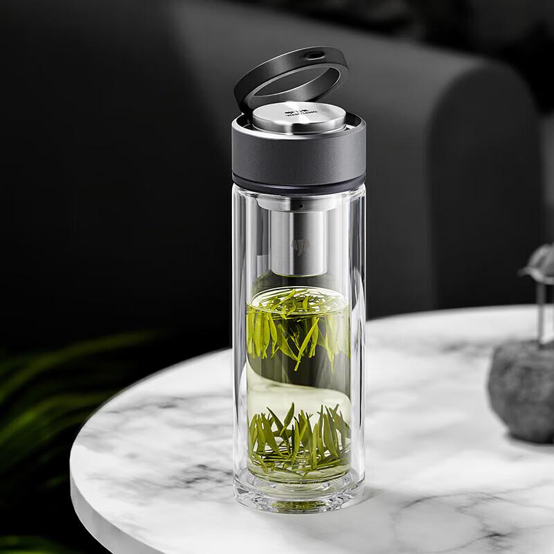 Wanxiang Double-Walled Glass Tumbler with Carry Loop