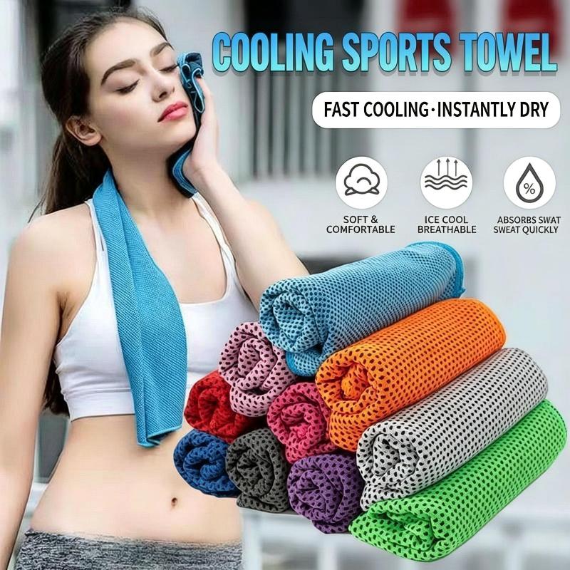 Cooling Towel Quick Drying Soft Breathable Microfiber Anti Sunstroke for Student Summer Outdoor Activity 1Pcs
