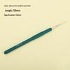 Candy-colored Crochet Hook with Gold-Plated Head - Soft Handle for DIY Sweaters, Shoes, and Hats