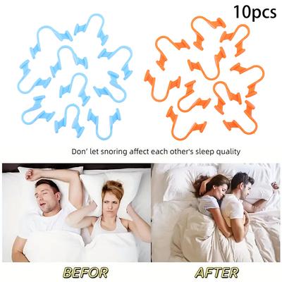 10 Stück Nasendilatator Nasal Silikon Nasenklammer Anti Schnarchen Schnarchen Stoppen Hilfe Atmen Anti Schnarchgeräte Verbessern Schlafen