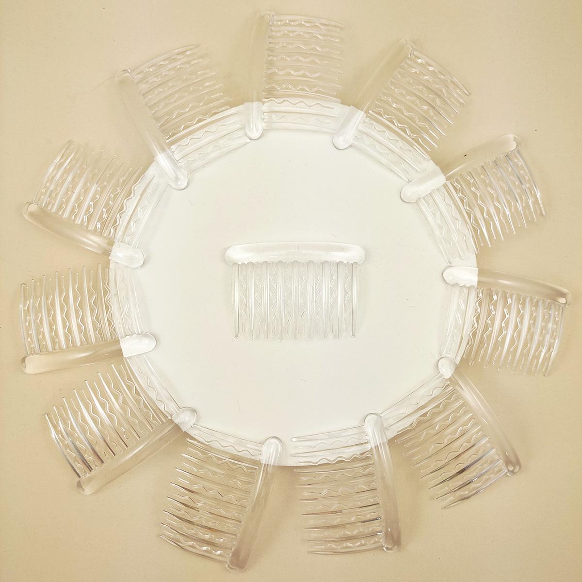 

12 шт./набор 17-зубцовые расчески для волос для женщин в придворном стиле, заколка для волос-пучок, аксессуары для волос