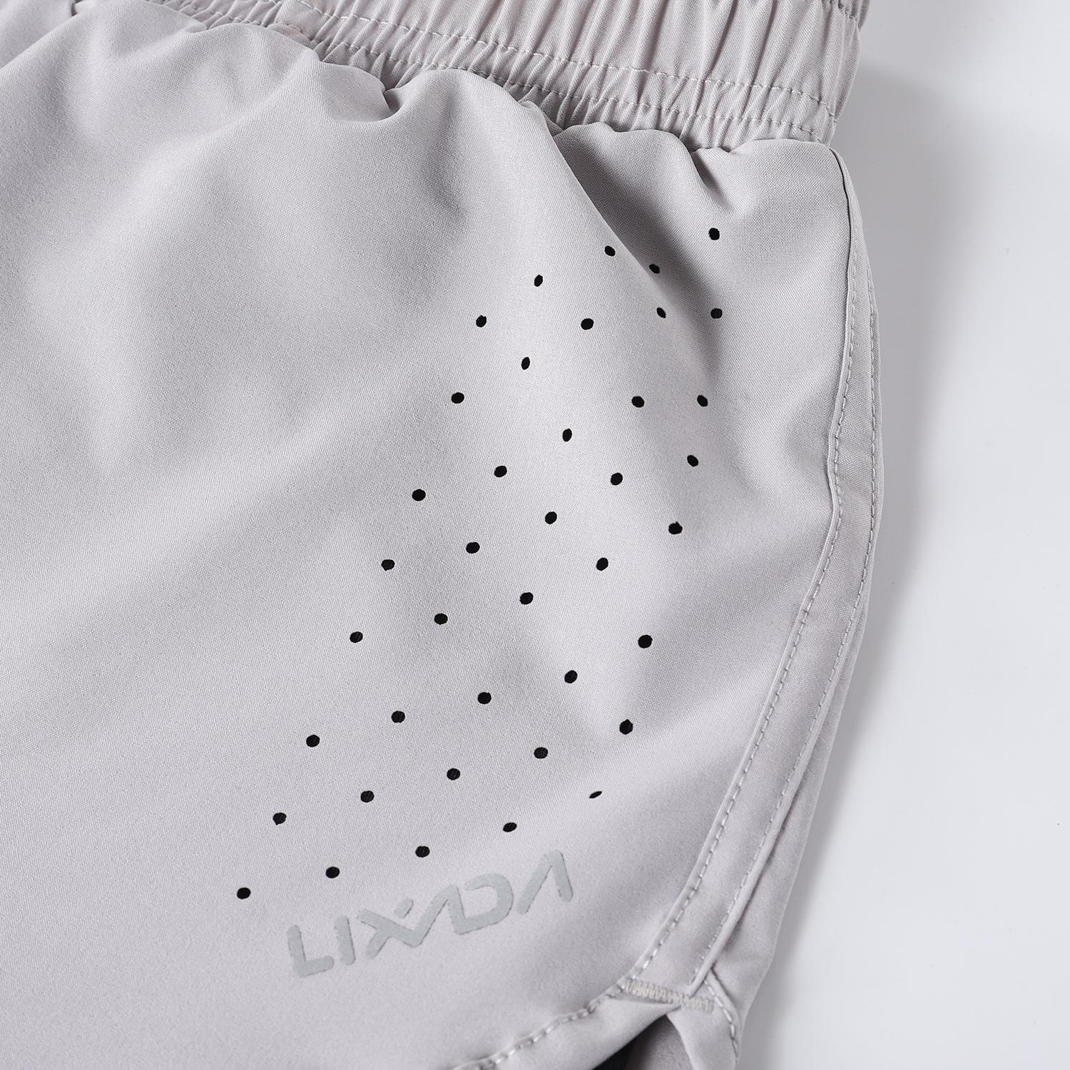 Lixada женские шорты для бега 2-в-1 быстросохнущие дышащие шорты для активных тренировок — фото 4