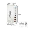 268W 240W Desktop GaN Quick PD Charger 8 Ports USB Type C USA EU AUS UK Plug Adapter Mobile Phone Laptop PC Charging Dock Stand