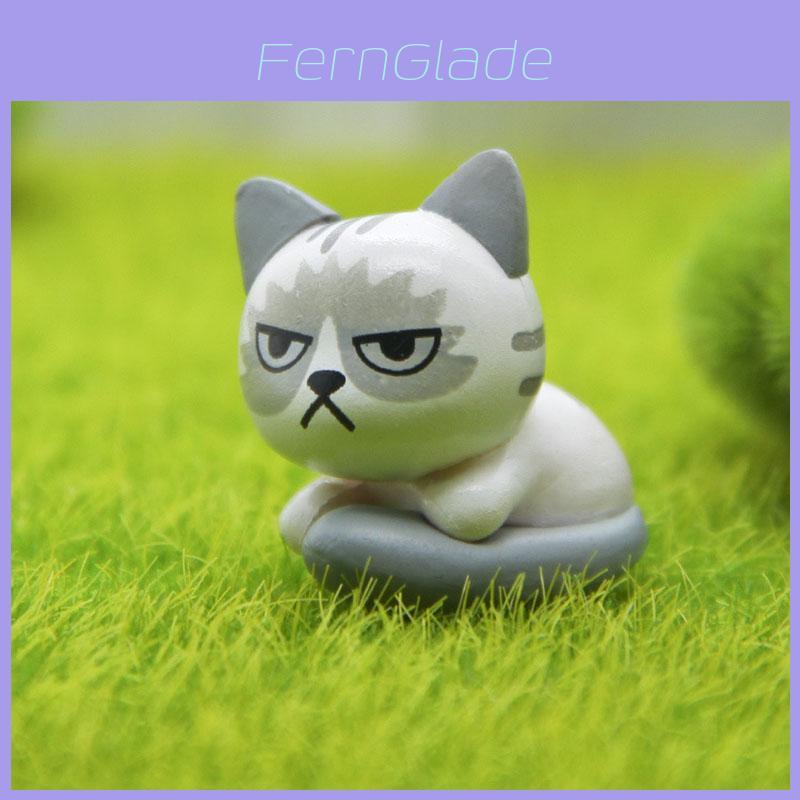Modisches 6er-Set Kawaii Zakka Niedliche Unglückliche Katzenpuppe Entzückende Mini-Cartoon-Figuren