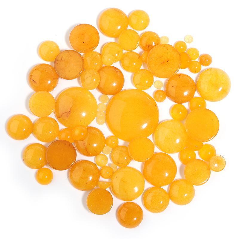 Round Natural Stone Cabochon For Jewelry Making Hemisphere Base Flatback Cameo Diy Handmade Pendant Ring Accessories