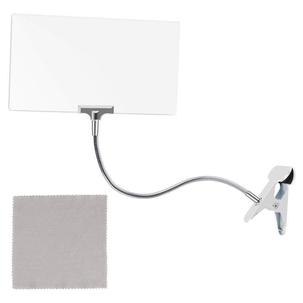 4X/5X Lupe Verstellbarer Clip-On Ganzseitenvergrößerer mit Ständer Abnehmbare Tischlupe zum Lesen von Kleingedrucktem