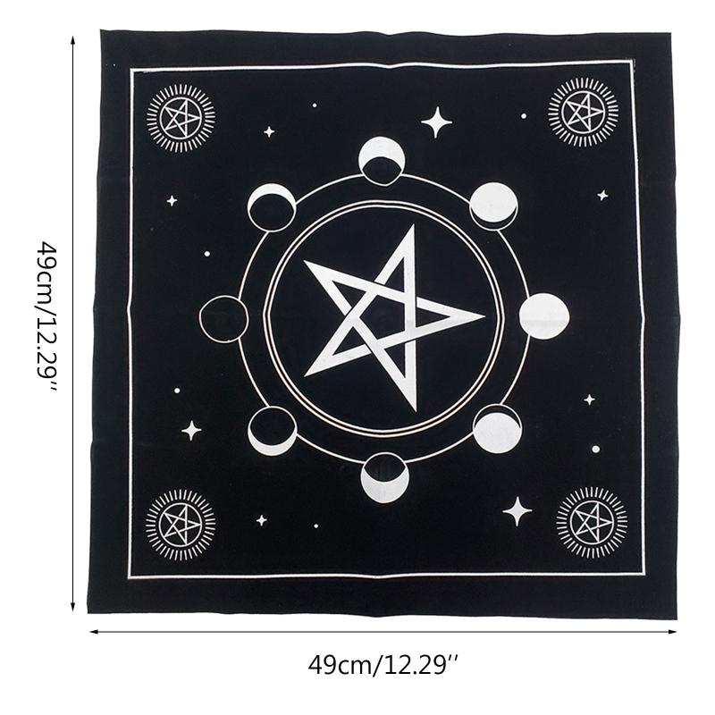 Square Flannel Tarot Altar Cloth Card Board Game Astrology for Oracle Card Pad Table Cover Card Mat Divination Tableclot