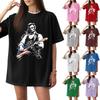 Damen Casual Buchstabendruck Kurzarm Top T-Shirt
