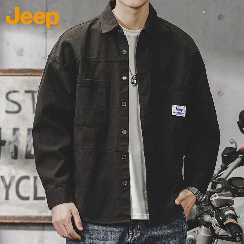 Jeep Men's Long Sleeve Casual Work Shirt