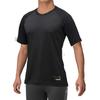 Pro KUGEKI Baseball Low Short Size M Undershirt, Neck, Sleeve, Unisex, Black, (12JA9P0209)