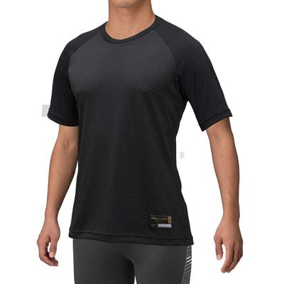 Pro KUGEKI Baseball Low Short Size M Undershirt, Neck, Sleeve, Unisex, Black, (12JA9P0209)