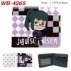 Jujutsu Kaisen Anime Wallet Gojo Satoru Yuji Itadori Print Short Bifold Card Holder Coin Purse PU Leather for Men Women 1pcs