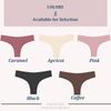 3PCS Seamless Maillard Panties Ultra-thin Brazilian Panties Women Ice Silk Underwear Sexy Panty Low Waist G-string Female Solid