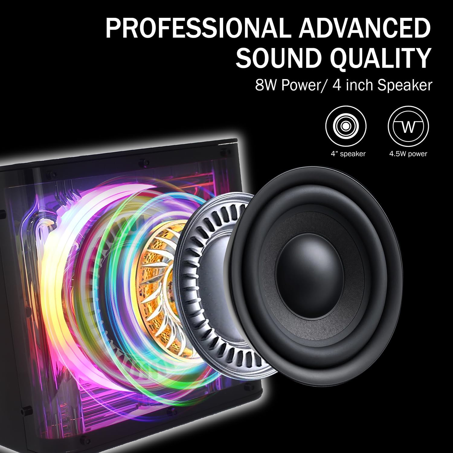 

Беспроводной микрофон для караоке, Двойные микрофоны, Bluetooth-динамик с RGB-подсветкой, Портативный ручной микрофон для пения и домашнего KTV! чёрный