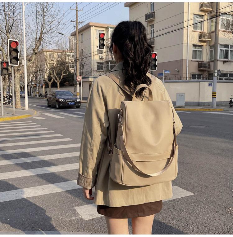 Women's 2026 Korean Style Waterproof Oxford Cloth Backpack - Trendy, Versatile, Lightweight Commuter Bag