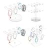 Acrylic Bracelet Rack With Art Inspired Base Space Efficient Jewelry Display for Shops and Personalize Use