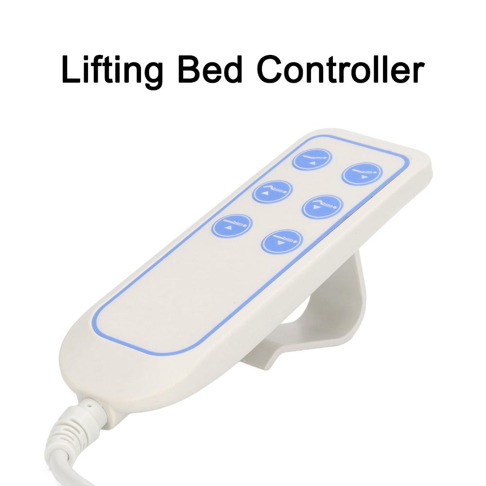 Durable 6 Button Lifting Bed Controller 8 Pin Plug Wear Resistant Hospital Bed Remote Lift Chair Remote Lift Chairs