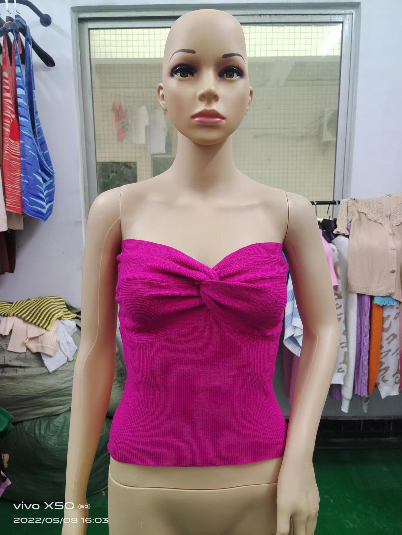 

Женское платье-трапеция в европейском и американском стиле 2024 года с открытой спиной и облегающим трикотажем XL фуксия