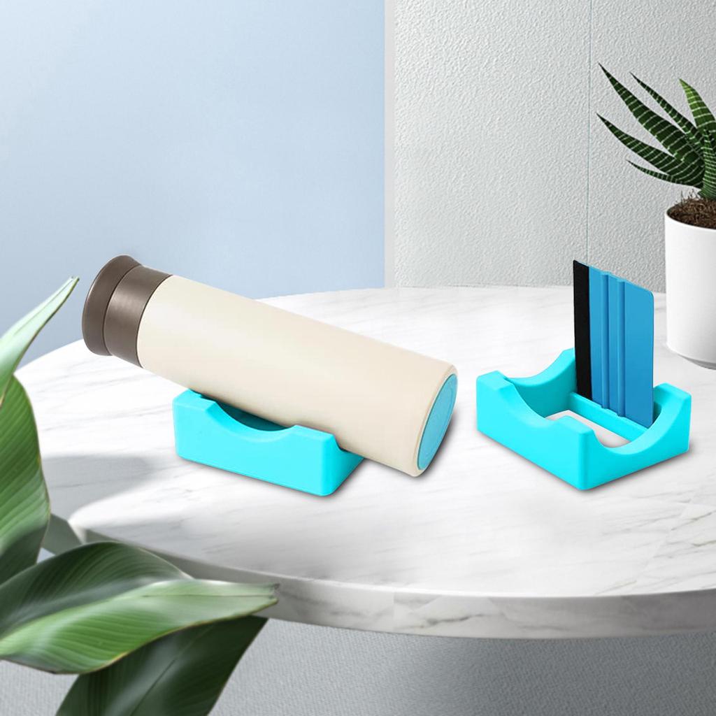 Cup Cradle Holder, Anti Slip Tumbler Holder with Felt Edge Squeegee for Crafting, DIY Tumblers
