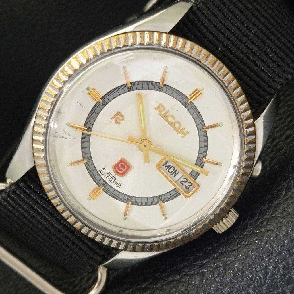 

АВТОМАТИЧЕСКИЕ ВИНТАЖНЫЕ ЧАСЫ RICOH R31 ЯПОНИЯ МУЖСКИЕ С СЕРЕБРИСТЫМ ЦИФЕРБЛАТОМ a701953-5 R207-a701953