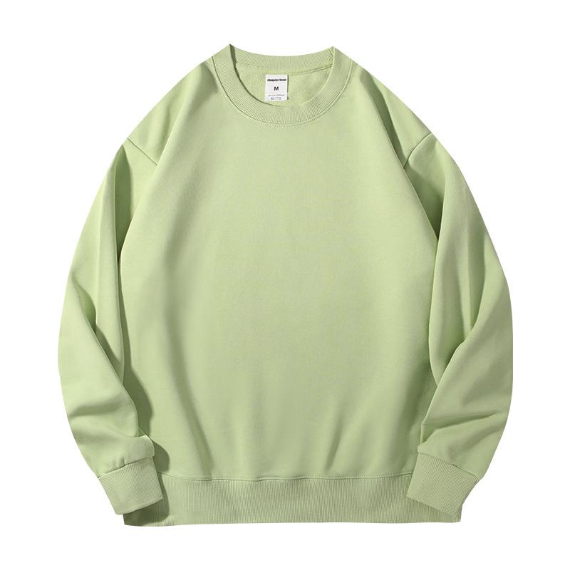 Mens and Women Autumn Solid Color Sweatshirt Long-Sleeve Lightweight Terry Sweatshirt Casual Workout Pullover Shirt Tops for Women and Men