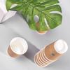 Deli Brown Thickened Double-Layer Disposable Paper Cups