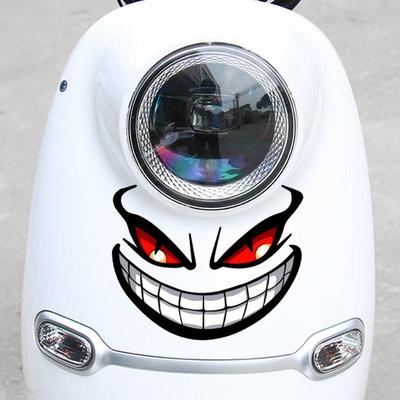 Ďáblovy oči Úsměv Samolepky na auto motocykl Helma Kapotáž Dekorace zadního okna Nálepka Elektrické auto Motocykl Reflexní samolepky