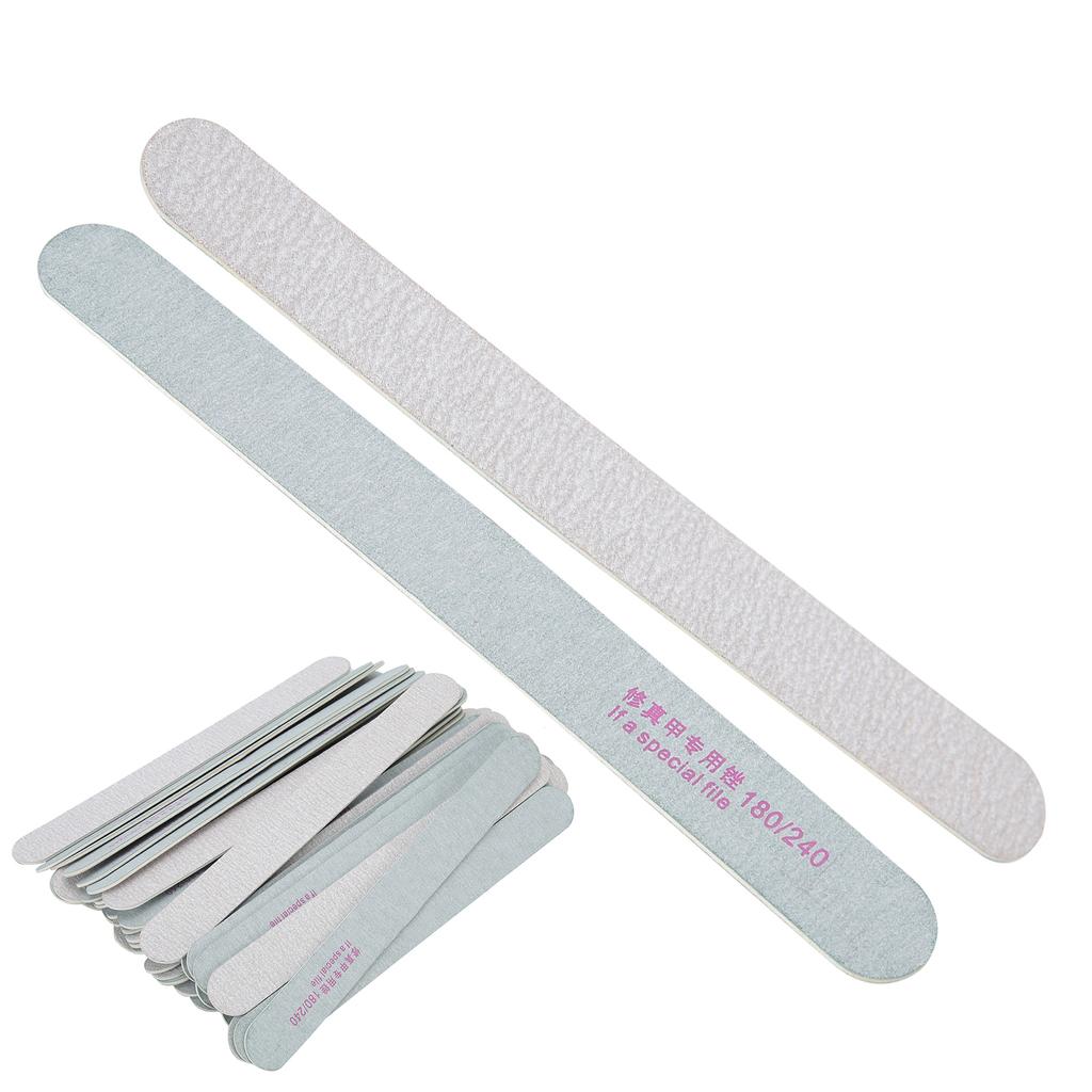 50pcs Nail Files Double Sided 180240 Grit Nail Buffering Files for Home Nail Salon
