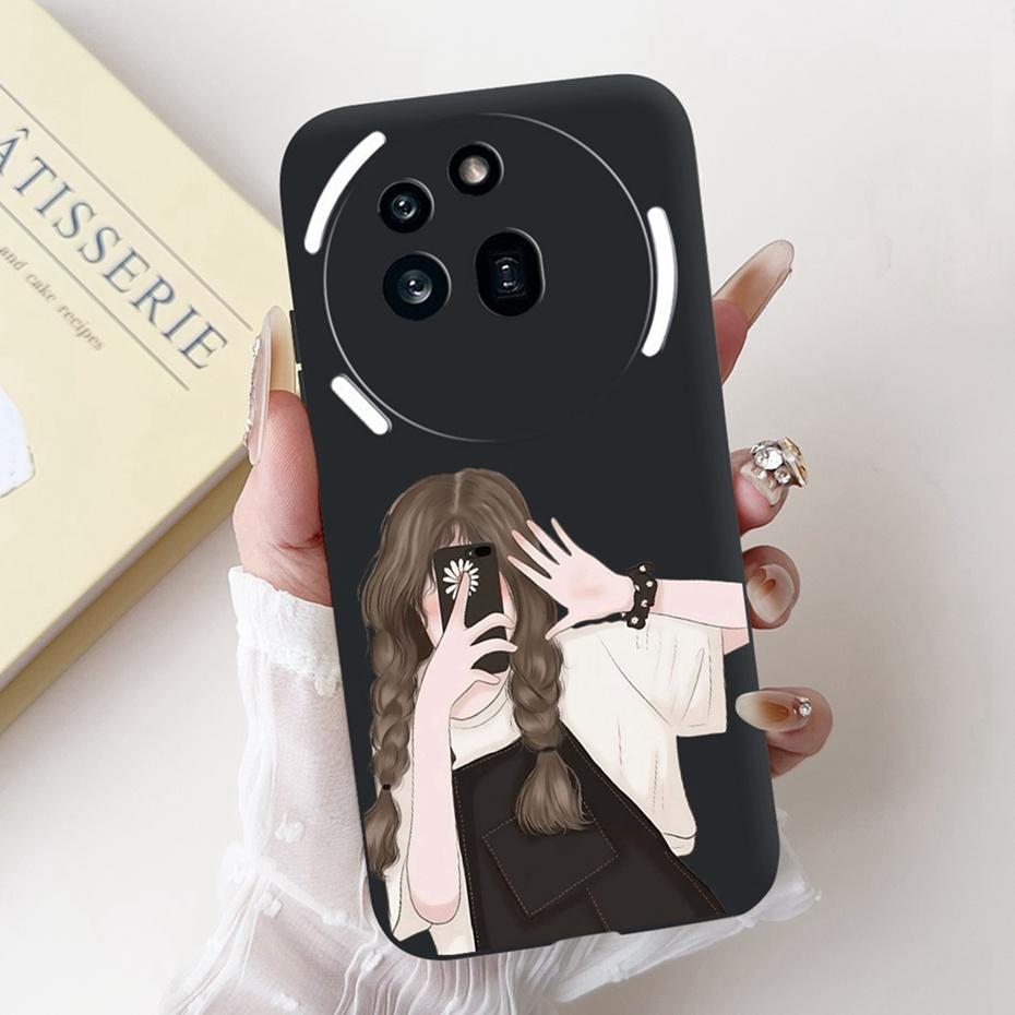Fashion Painting Phone Case For Nothing Phone (3a) Pro Black Silicone Soft Cover For Nothing Phone3a 3a Pro Cases Bumpers