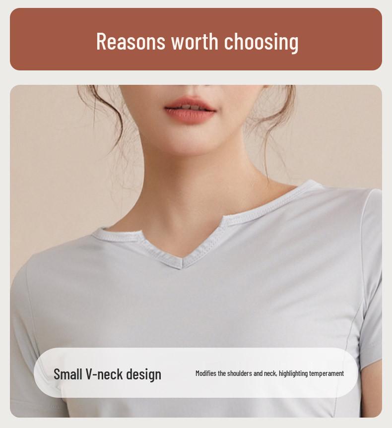 Plus Size Women's Quick-Dry Yoga Top - Short Sleeve, Slimming, Loose Fit for Running & Fitness