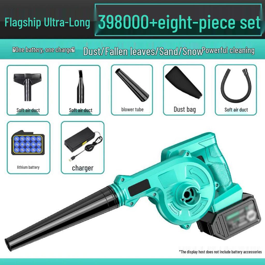 Rechargeable High-Power Lithium Battery Hair and Dust Blower for Home and Car Use